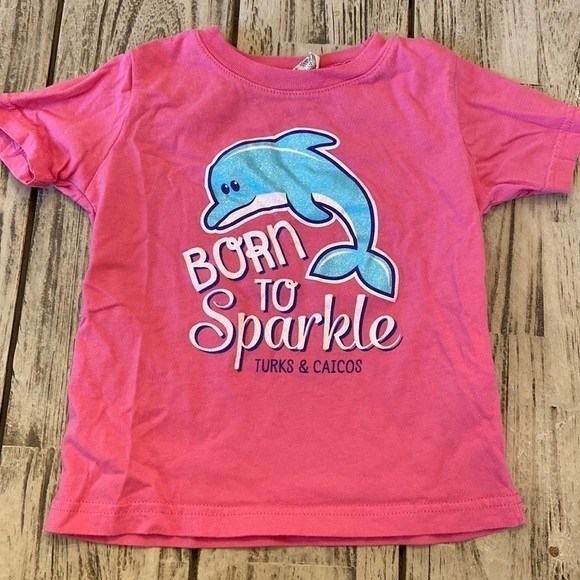 BORN to Sparkle Turks & Caicos Shirt with Dolphin - Picture 1 of 4